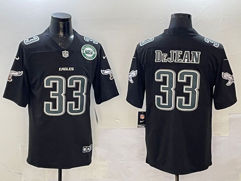 Men Philadelphia Eagles #33 DeJean Black Fashion 2025 Nike Limited NFL Jersey style 5